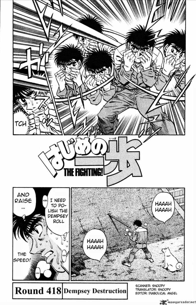 Hajime no Ippo: Fighting Spirit, Chapter 418 image 01